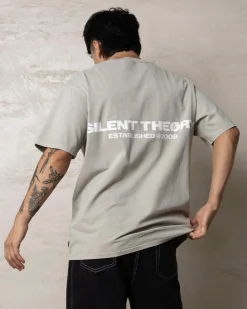 Silent Theory Essential Theory T-Shirt Grey New