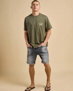 Salty Crew Even Keel Vintage T-Shirt Dusty Olive Discount