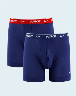 Nike Everyday Cotton Stretch Boxer Brief 2 Pack Juniper New
