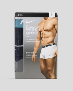 Nike Everyday Cotton Stretch Trunk 2 Pack Sea Calm Discount