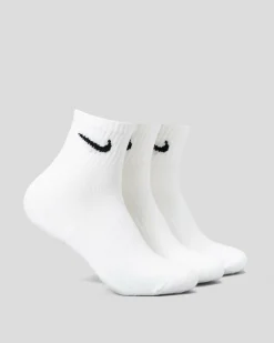 Nike Everyday Cushioned 3 Pack Socks White/black New