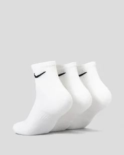 Nike Everyday Cushioned 3 Pack Socks White/black New