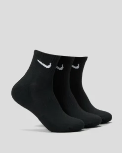 Nike Everyday Cushioned 3 Pack Socks Black/white Online