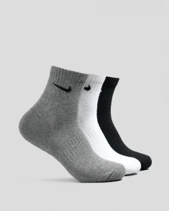 Nike Everyday Cushioned 3 Pack Socks Multi-colour Clearance