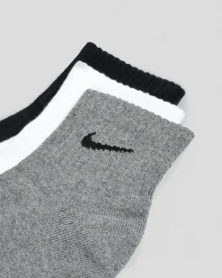 Nike Everyday Cushioned 3 Pack Socks Multi-colour Clearance