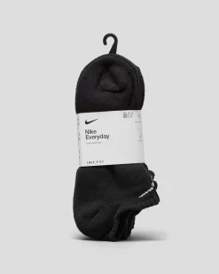 Nike Everyday Cushioned No Show Socks 3 Pack Black/white Online