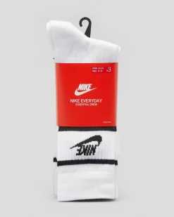 Nike Everyday Essential Crew Socks 3 Pack White/black/black New