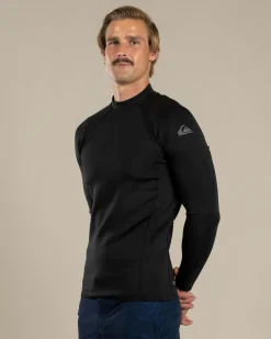 Quiksilver Everyday Heat Long Sleeve Rash Vest Black Outlet