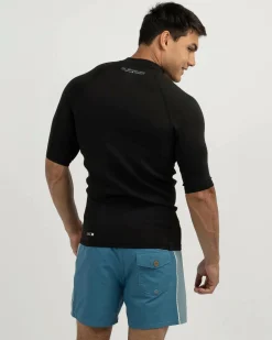 Quiksilver Everyday Heat Short Sleeve Rash Vest Black Outlet