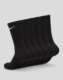 Nike Everyday Plus Cushioned Socks 6 Pack Black/white New