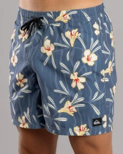 Quiksilver Everyday Straight Volley 17NB Board Shorts China Blue Dusty Floral Online