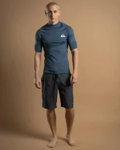 Quiksilver Everyday UPF50 Short Sleeve Rash Vest Vintage Indigo