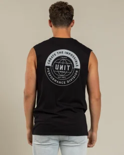 Unit Evolve Muscle Tank Black Discount
