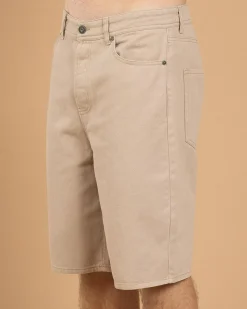 Lucid Exceed Denim Walk Shorts Sand Clearance