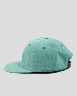 Krooked Eyes Strapback Cap Green Denim Sale