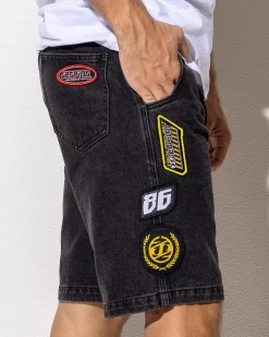 Jetpilot Factory Denim Shorts Black Sale