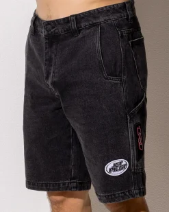 Jetpilot Factory Denim Shorts Black Sale
