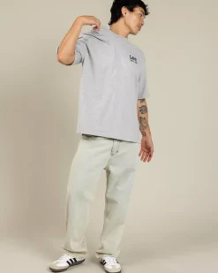 Lee Fade Away Baggy T-Shirt Grey Marle Discount