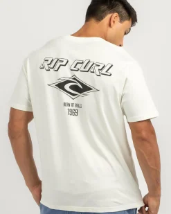 Rip Curl Fade Out Icon T-Shirt Bone Outlet