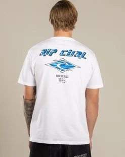Rip Curl Fade Out Icon T-Shirt White Discount
