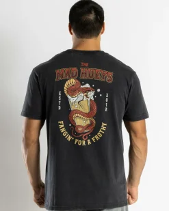 The Mad Hueys Fangin T-Shirt Washed Black New
