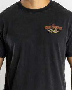 The Mad Hueys Fangin T-Shirt Washed Black New