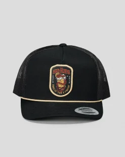 The Mad Hueys Fangin Twill Trucker Cap Black Best