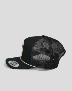 The Mad Hueys Fangin Twill Trucker Cap Black Best