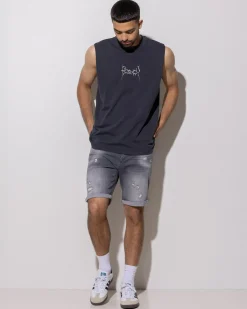 Kiss Chacey Fangs Street Muscle Tank Pigment Anthracite