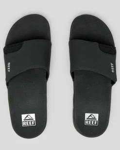 Reef Fanning Slides Black/silver Outlet