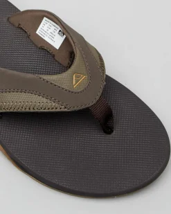 Reef Fanning Thongs Brown/gum New