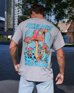 Skylark Fantasy T-Shirt Lt Grey Acid Clearance