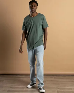 Lucid Finesse T-Shirt Over Dye Green Clearance