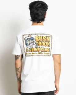 Bush Chook Fishing Club T-Shirt White Hot