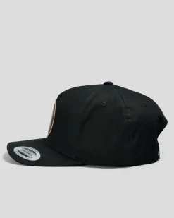 The Mad Hueys Fk Off Fish On Snapback Cap Black
