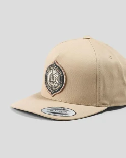 The Mad Hueys Fk Off Fish On Snapback Cap Tan New