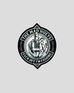 The Mad Hueys Fk Off Fish On Sticker Black Best
