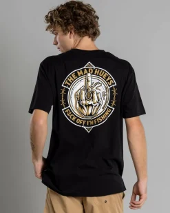 The Mad Hueys FK Off Fish On T-Shirt Black Clearance