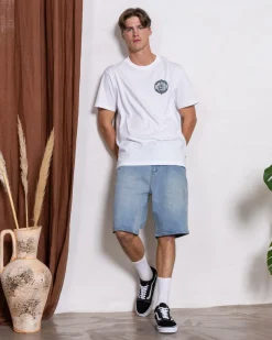 The Mad Hueys FK Off Fish On T-Shirt White Sale