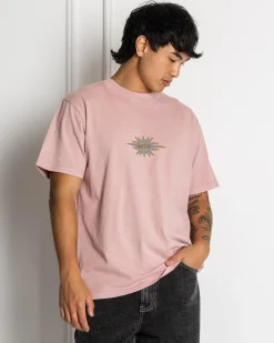 Rhythm Flame Printed Vintage T-Shirt Mauve Online