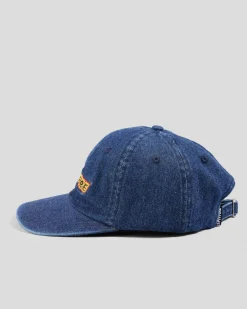 Spitfire Flames Script Strapback Cap Denim Sale