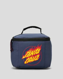Santa Cruz Flaming Dot Lunch Box Navy Outlet