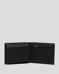 Lucid Flare Leather Wallet Black Clearance