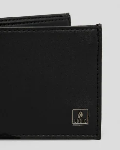 Lucid Flare Leather Wallet Black Clearance