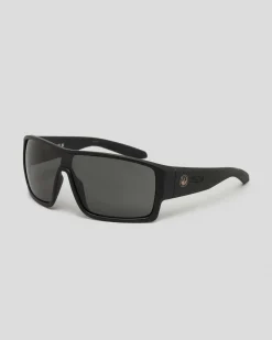 Dragon Alliance Flash Polarised Sunglasses Matte Black / Smoke Polar Discount