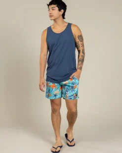 Skylark Fleurs Mully Shorts Bright Blue Best