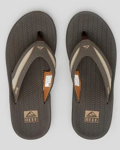 Reef Flex Thongs Dark Brown/tan Clearance