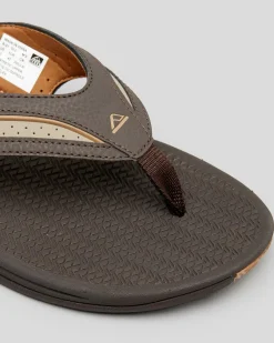 Reef Flex Thongs Dark Brown/tan Clearance