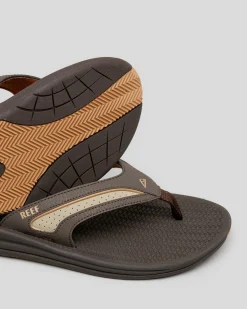 Reef Flex Thongs Dark Brown/tan Clearance