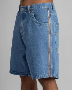 Rusty Flip Daddy 2.0 Jean Shorts Middy Blue